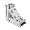 China Manufacturer 6395  15 Series 8 Hole Triangle Cnc Aluminum Corner Bracket for T- Slot Aluminum Profiles 10/15 Inches