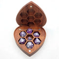 Wholesaler Polyhedral Wooden Customizable Shape Dice Tray & Storage Case Board Games DND Accessories 1 Year Warranty