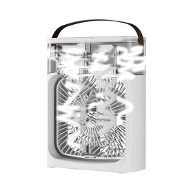 USB Humidify Desk Fan Add Ice Spray Powerful Electric Desktop Fan Student Dormitory 5 Hole Water Wind