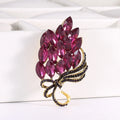 Wholesale Custom Designer Large Rhinestone Flower Bouquet Brooch and Pins Fashion Accessory for Women