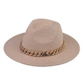 Outdoor Women Spring Summer Floppy Fedora Breathable Sun Straw Braid Beach Cap Panama Straw Hat