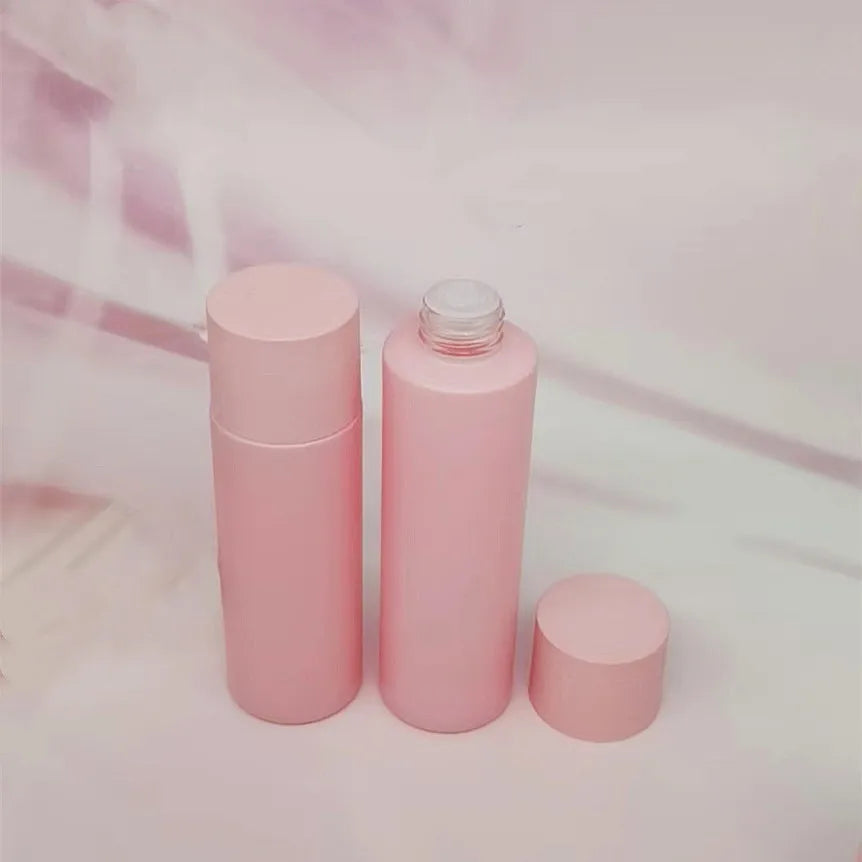Wholesale Customized pink Cosmetics Packaging Bottle 30ml 50ml 100ml 120ml Emulsion Glass Lotion Bottle 15g 30g 50g Cream Jars