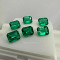 Wholesale Price Lab Created Emerald Loose Gemstones Vivid Green Color Octagon Shape Columbian Emerald Price Per Carat
