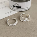Ins Popular Open Adjustable Size Ladies Support Engraved Fine Jewelry Sterling Silver Adjustable Rings