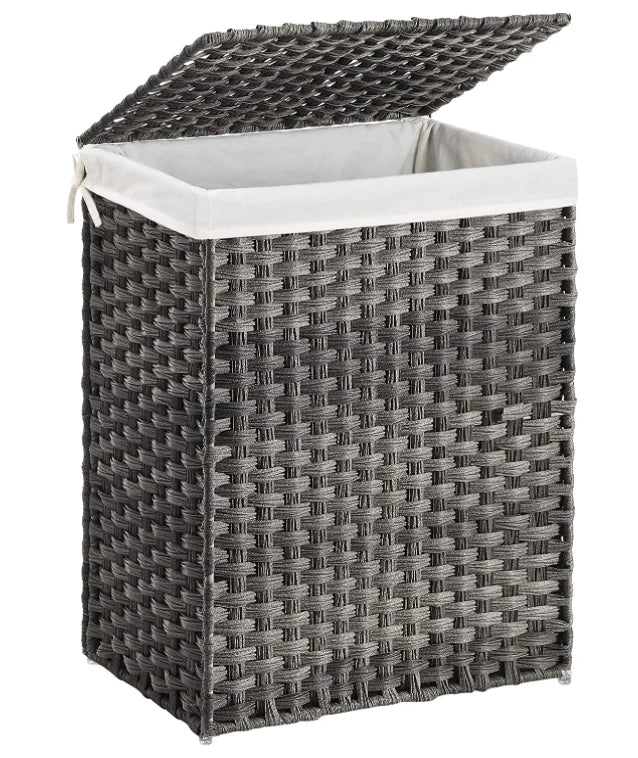 JY Large Foldable Laundry Hamper with Lid Household Dirty Clothes Storage Basket Kitchen Organizer Clothing Storage Tool