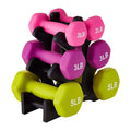 Customizable Logo 10kg Vinyl-Coated Dumbbell Set for Home Workout Aerobic Training & Strength Hand Workout-Incremental 1kg