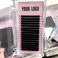 QC Custom logo Cashmere Eyelashes Loose Base Easy Make Fan Volume Eyelash Extensions 0.03 0.05 CC C D  Cashmere Lash Tray