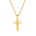 Fashion Personalized Jewelry Men Necklace Stainless Steel Cross Pendant Necklace