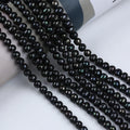Zhuji Natural 8-9mm Black Freshwater Round Pearls Beads Strands Loose Color Beads for Jewelry Sale