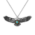 New Trend Men Charm Necklace Natural Stone Charm Eagle Dangle Charm Necklace