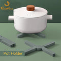 Silicone Pot Mat Heat Resistant Pad Foldable Pot Pan Plate Mat Table Placemat Dish Cross Holder Insulation Coaster