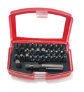 KAFUWELL H9021A Low Price 32pcs Hex Key Screwdriver Bit Holder Handle Driver Bits Set Red Box