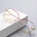 3059 New Style Lady Metal Computer Eyeglasses Anti Blue Light Optical Glasses Frames Double- Color Women Fashion