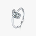 925 Sterling Silver Trendy Dazzling Oval Clear CZ Finger Rings for Women Wedding Engagement Statement Jewelry