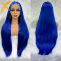Ombre Ready to Wear Glueless Wig 13x6 HD Lace Front Wigs Long Silky Straight Synthetic Wigs for Black Women Natural Looking
