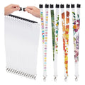 Custom Branding Name Badge Holder Transfer Lanyard Safety Release Clip Sublimation Blank Lanyard for Keys