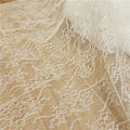 French Lace Fabric Hollow Wedding Dress Children's Clothing Veil Curtain Yarn Tablecloth DIY Accessories