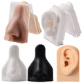 Silicone Body Part Model for Nose Piercing Display Brown Ear Tattoo Puncture Practice for Jewelry Party Engagement Gift