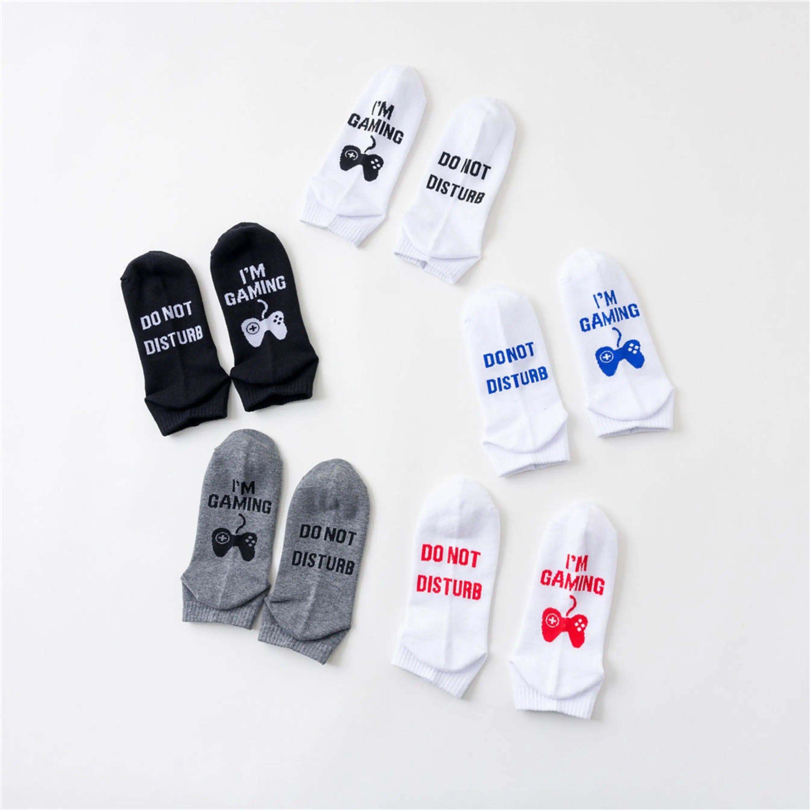 Professional Manufacture  Novelty Socks Don't Disturb I Am Gaming Funny Letter Printed Socks Fashion Funny Women Cotton Socks