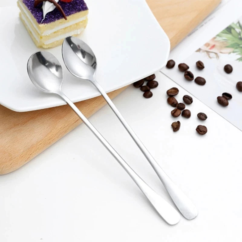 Kyraton Gold Tea Ice Cream Coffee Spoons Dessert Spoons Stainless Steel Tea Spoons with Gold Titanium Plating