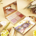 Custom No Logo Gold Palette Highlighter Makeup Powder Private Label Matte Finish Blusher Waterproof Mineral Cosmetics 5g Net WT