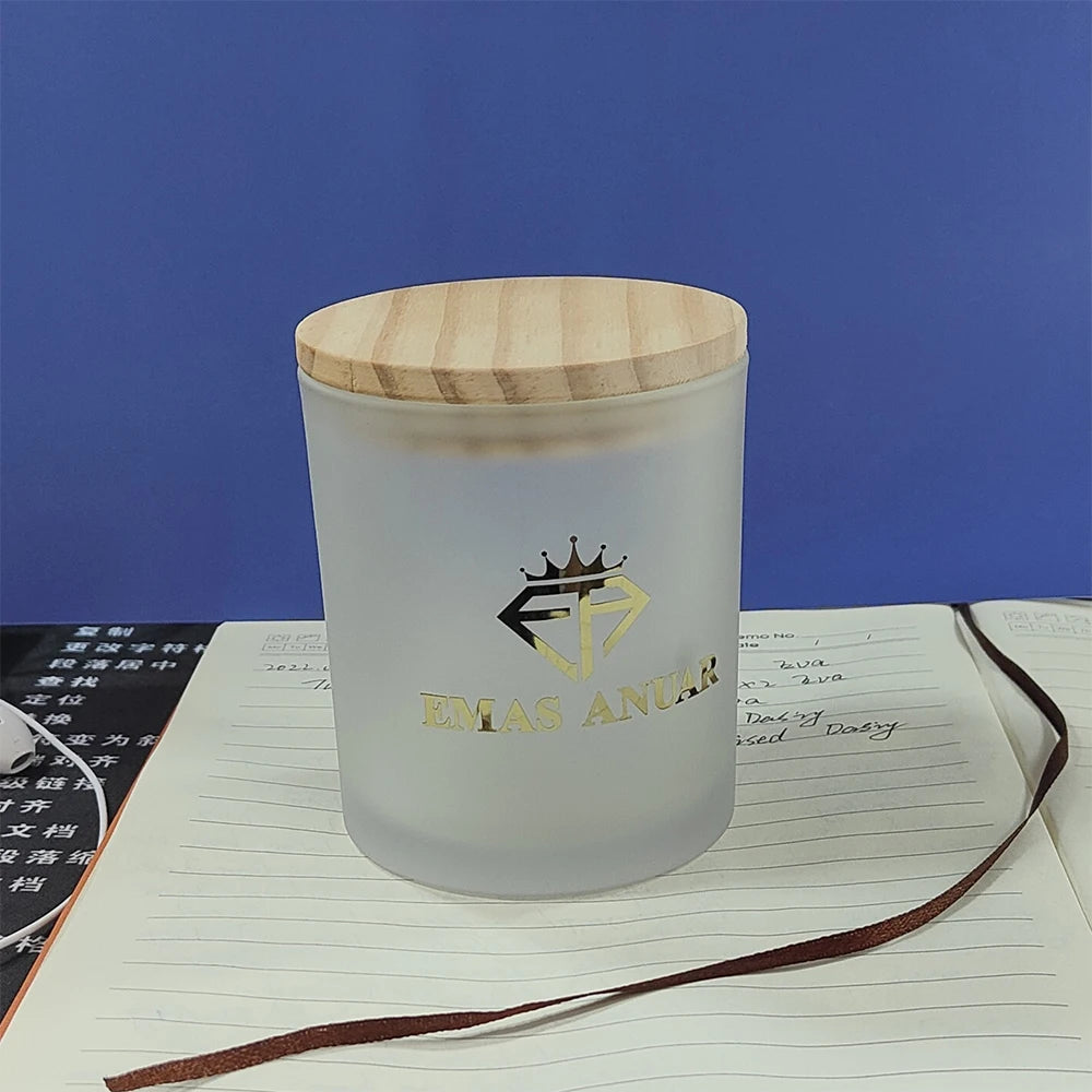 White Frosted Jar Wholesale Glass Tumbler for Candle