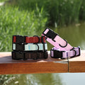 Sustainable Waterproof PVC Dog Collar and Leash Set Animal Pattern Embossed Heavy Duty Tear-Resistant Training Lead