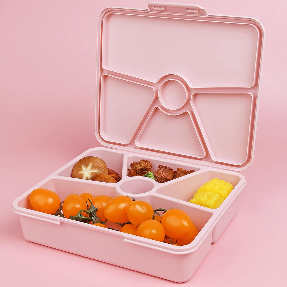 Aohea Sublimation Plastic Lunch Box 5 Compartment Microwavable Bpa Free Plastic Lunch Box