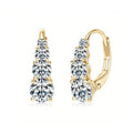 Charm D/VVS Round Heart GRA Cut Elegant and Unique Design 925 Sterling Silver Moissanite Earrings