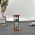 Wholesale Modern Custom Logo 3mins Wooden Glass Hourglass Sand Clock for Birthday Home Decor