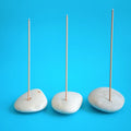 Diy Crystal GemPebble Stone Ovals Shape Incense Holder Lotus Buddha Semi-precious Stone Crafts