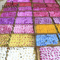 ISEVIAN 9 Heads White Pink Purple Real Touch Latex Orchid Flowers Artificial Butterfly Plant