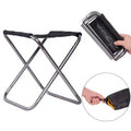 Portable Folding Stool Foldable Camping Chair Mini Size Camping Stool Aluminum Alloy Folding Stool for Outdoor Travel Camping