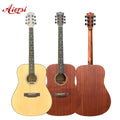 Wholesale Price Aiersi Brand OEM ODM Folk String Instrument Cutaway Spruce Mahogany Body Dreadnought OM Body Acoustic Guitar