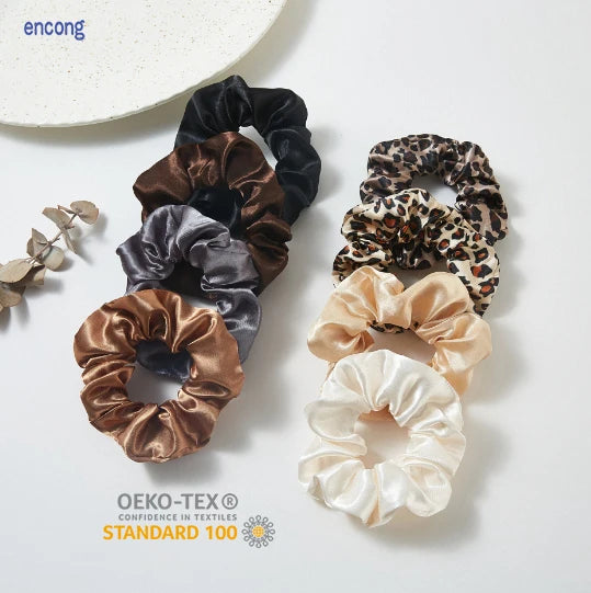 Wholesale 22 mm 16mm Silk Scrunchies Satin Big Scrunchies Design Silk Hair Tie 100% Pure Silk Scrunchie