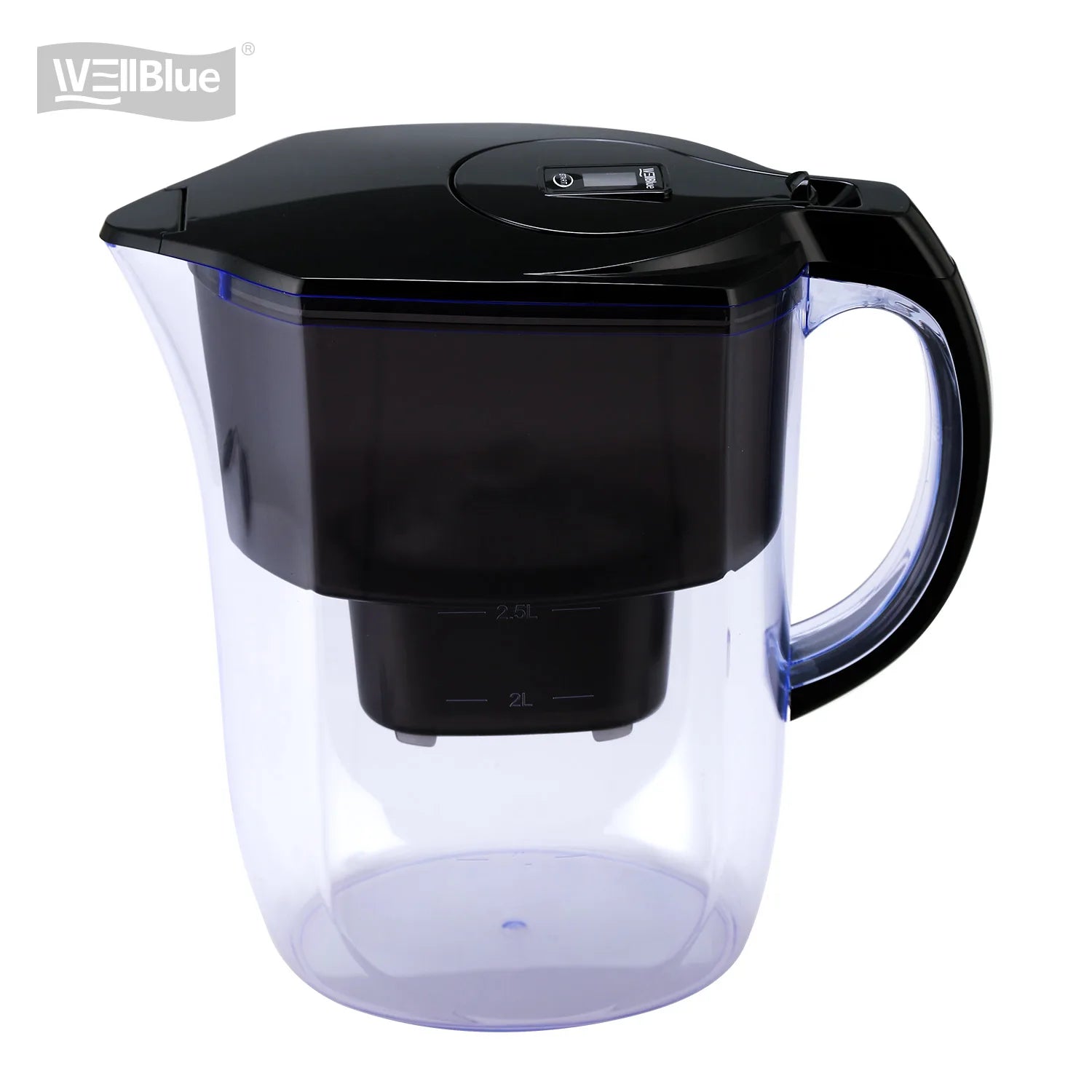 Wellblue 3.8L Alkaline Mineral Water Filter Jug with 1pc Alkaline Water Filter Cartridge Compatible