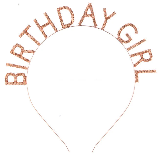 2023 Manufacturers Wholesale Fashionable Beauty Letter Rhinestone Crown Elegant Birthday Girl Headband for Decorations