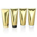 200ml Shiny Gold Aluminum Plastic Soft Tubes Skin Care Lotion Cream Squeeze Bottle 200g Refillable Facial Cleanser Squeeze Tube