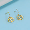 Zodiac Earrings Drop Earrings Stainless Steel Gold Jewelry for Women 2021 Fashion Jewelry Aries Scorpio Virgo