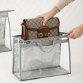 Wholesale Custom logo Pvc Transparent Handbag Dust Cover Storage Bag
