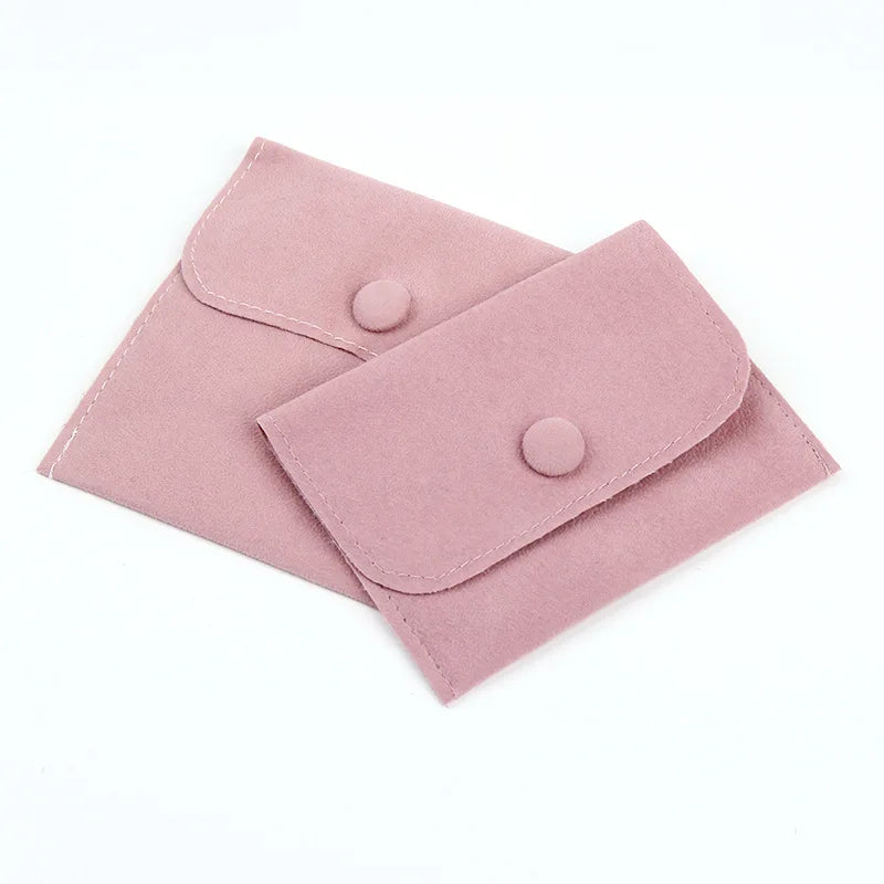Personalized Jewelry Velvet Pouch Envelope Jewelry Pouches Ring Necklace Jewelry Storage Velvet Bag for Travel Jewelry Storage