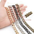Handbag Bag Chain Iron Metal Four Sides Grinding Shoulder Strap Chain for Leather Bag Accessories