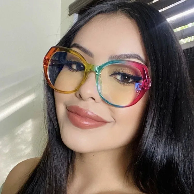 Jiuling Hot Selling 2023 New Special Big Frame Sun Glasses Polygon Bikes Frame Shaped Anti-blue-ray Glasses