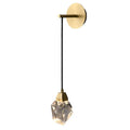 Modern Surface Golden K9 Crystal Led Aisle Lamp Adjustable Bedside Sconces Wall Lights for Home