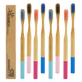 20 Year Manufacturer Premium Eco Friendly OEM Custom logo Wholesale Kids Bamboo Wooden Toothbrush