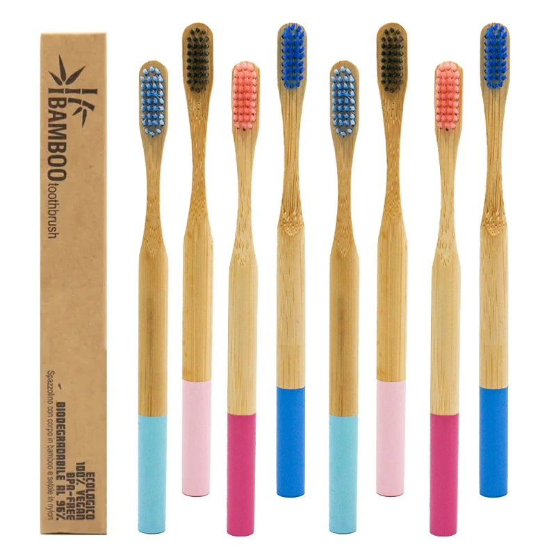 20 Year Manufacturer Premium Eco Friendly OEM Custom logo Wholesale Kids Bamboo Wooden Toothbrush