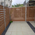 Simple Installation Outdoor Eco-friendly Garden Fence Wood Plastic Composite WPC Rail Fence