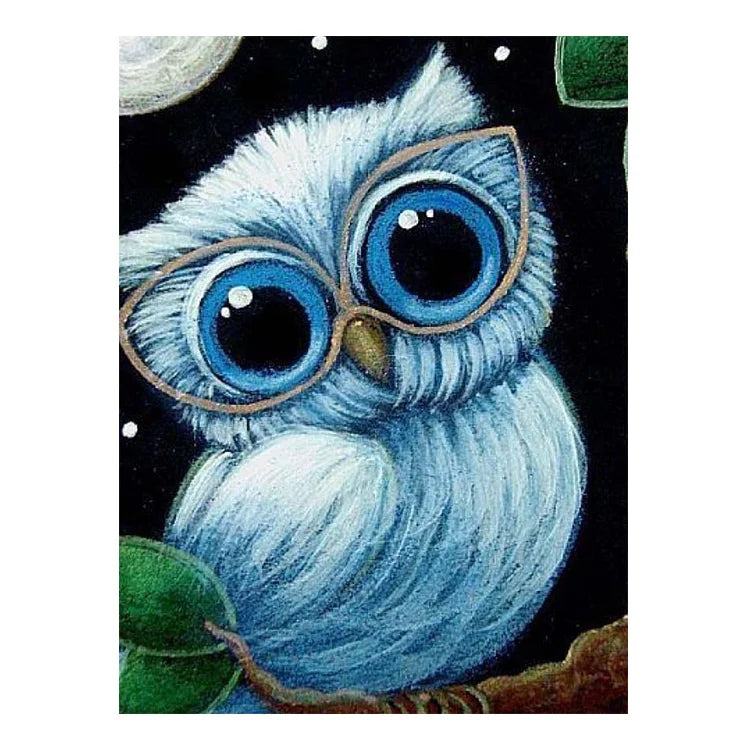 Ever Moment Diamond Painting Big Eye Owl Cartoon Mosaic DIY Full Square Resin Drill Paint by Diamond Wall Art Decoration 3F2454