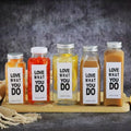 Wholesale Empty French Square 250ml 350ml 500ML Milk Juice Tea Drink Clear Glass Bottle With Cap