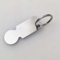 Custom Logo Epoxy Resin Dome Stainless Steels Supermarket Shopping Cart Solver Metal Shopping Trolley Tokens Keychain